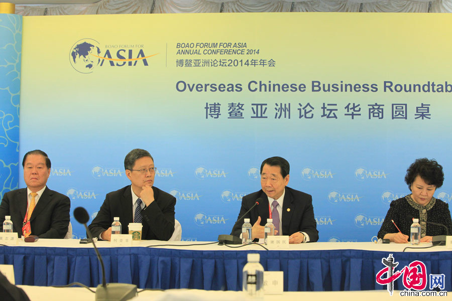4月11日，博鰲亞洲論壇2014年會“華商圓桌會議”。 中國網記者 寇萊昂攝影