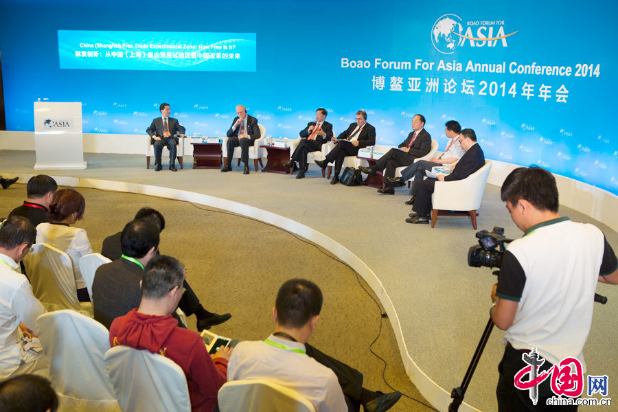 4月11日，“從中國自由貿易試驗區看中國改革的未來”分論壇舉行。 中國網記者 楊佳攝影