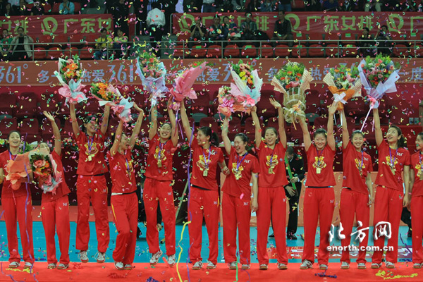 中国排球联赛传奇 天津女排成就八冠伟业