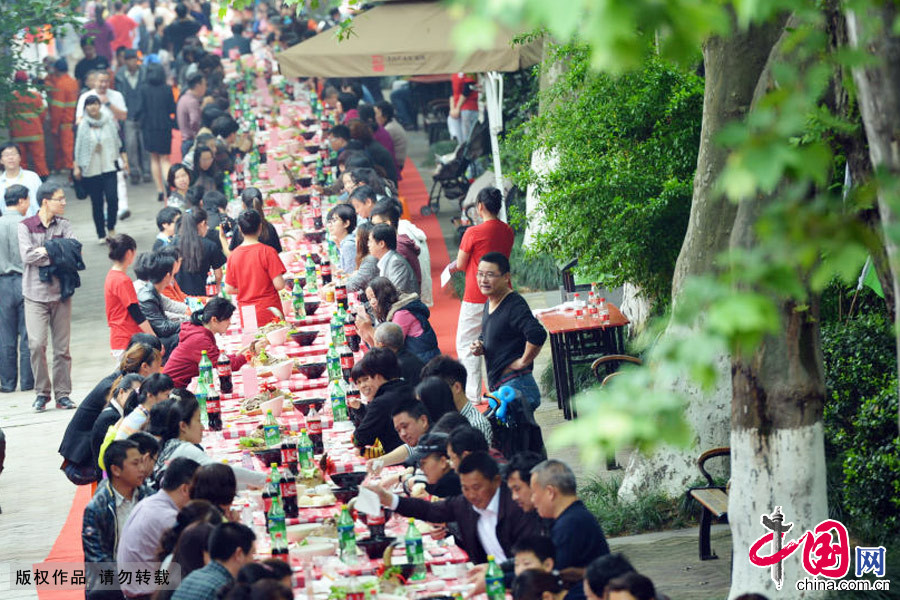 杭州，美食节，全牛宴流水席，京杭，美食街，开席