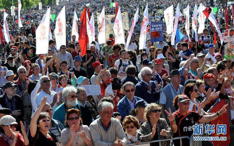 （國際）（3）葡萄牙首都舉行“五一”勞動節遊行集會