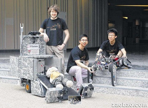 设计灾区救援机器人 新加坡华裔大学生获科技奖