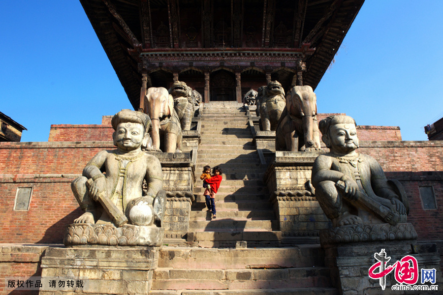 尼泊爾 巴德崗 博物館 朝聖 世界文化遺産
