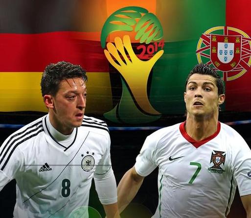 巴西世界杯德国VS葡萄牙前瞻:C罗PK厄齐尔