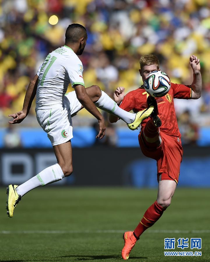 （世界盃）（17）足球——小組賽H組：比利時隊對陣阿爾及利亞隊