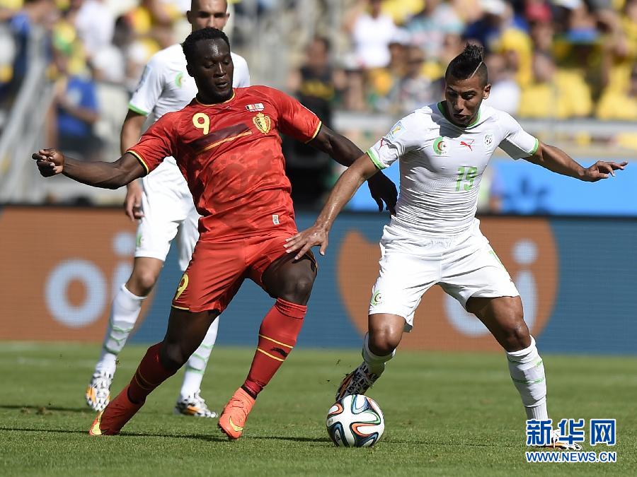 （世界盃）（15）足球——小組賽H組：比利時隊對陣阿爾及利亞隊