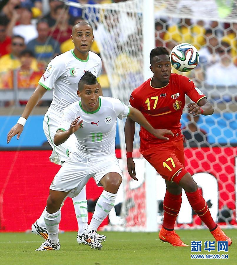 （世界盃）（24）足球——小組賽H組：比利時隊對陣阿爾及利亞隊