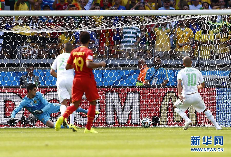 （世界盃·進球時刻）（1）足球——小組賽H組：阿爾及利亞費古力罰入點球