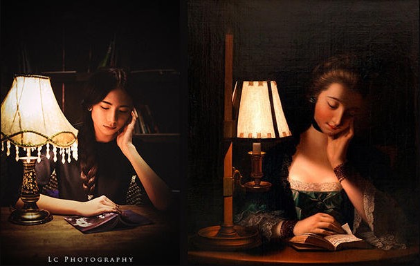 惊艳!<em>女孩</em>模仿<em>世界名画</em>造型似穿越(图)_生活频