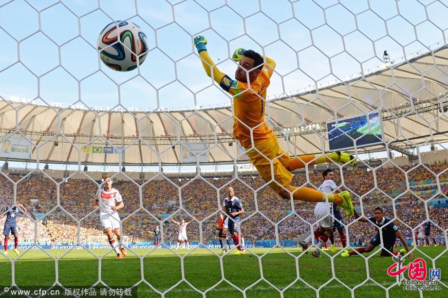 世界杯5日十佳图：德国巴西晋级四强[组图]