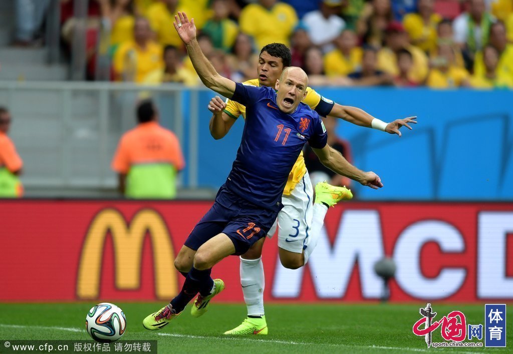 高清:巴西世界杯三四名决赛 巴西VS荷兰