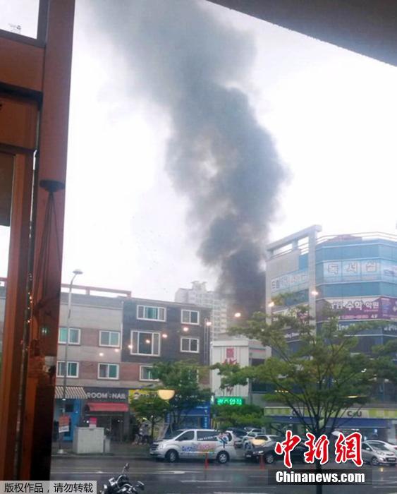 韩国光州市中心发生直升机坠落事故 已确认3人死亡
