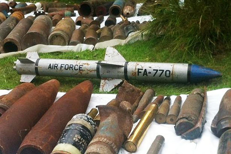英國老人家中驚現'軍火庫' 有包括導彈在內40件非法武器