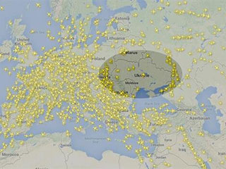 多国航空公司宣布避开乌空域航线