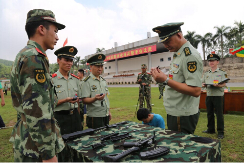 武警广西总队专业比武 争分夺秒创佳绩 努力拼