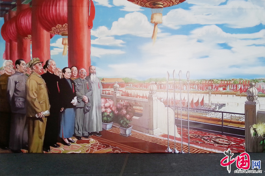 2014年08月07日，北京，“穿阅.中塔-2014 3D中国行”的大型3D体验展现场。 中国网记者李佳摄影（手机拍摄）