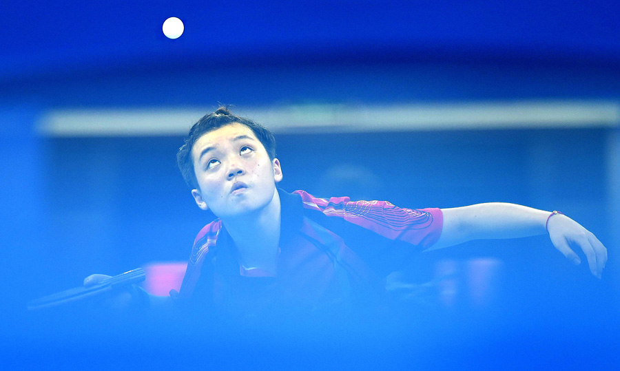 2014年8月19日，南京青奥会，乒乓球——女子单打：中国香港选手杜凱琹级四强。