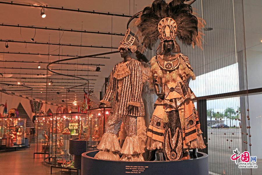 拉美民俗展览馆内是拉丁美洲各国的文化艺术展示