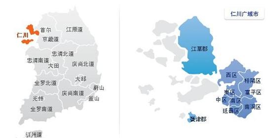 仁川地图