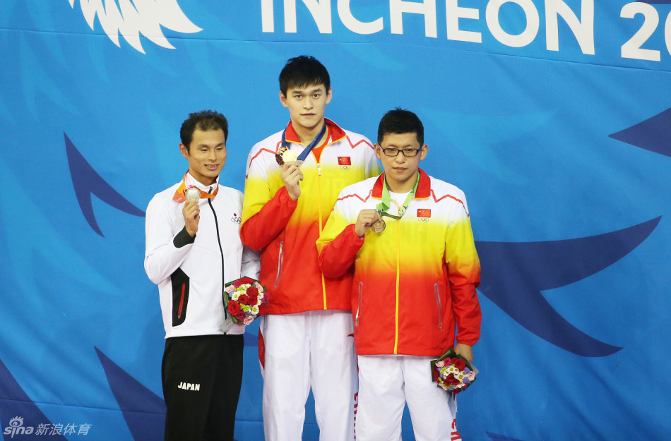 1500米自由泳孙杨全程领先轻松夺冠 朴泰桓获第4