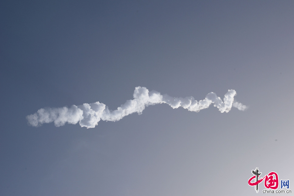 2014年9月28日13时13分，我国在酒泉卫星发射中心用长征二号丙运载火箭，成功将实践十一号07星发射升空，卫星顺利进入预定轨道。汪江波 摄影
