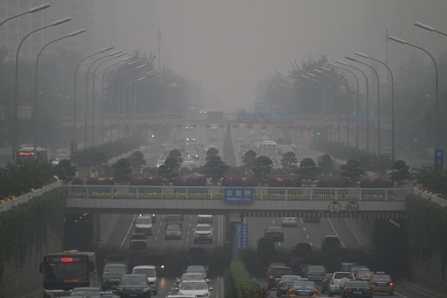 中國多地現霧霾氣候