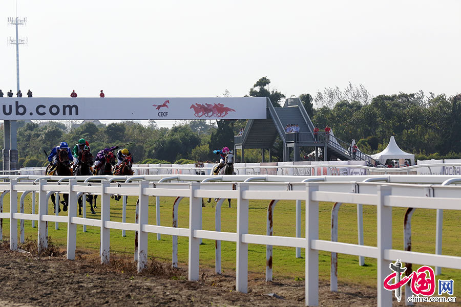 選手們奮力衝向終點。中國網記者 董寧攝影