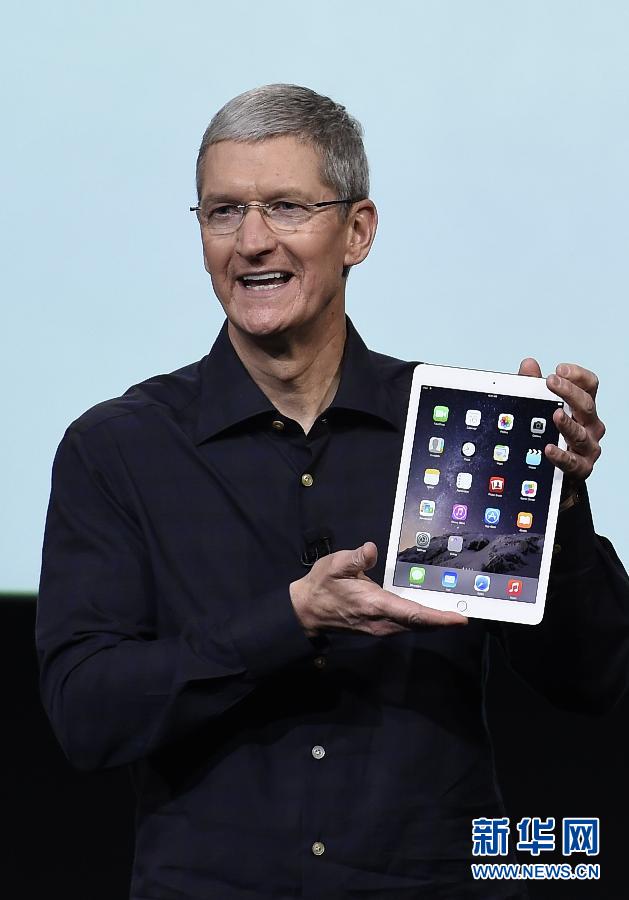 美国苹果公司发布新一代平板电脑等产品
