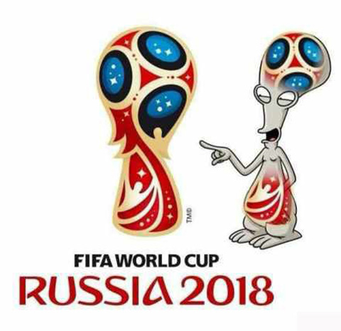 疯狂恶搞!俄罗斯世界杯logo变剃须刀外星人