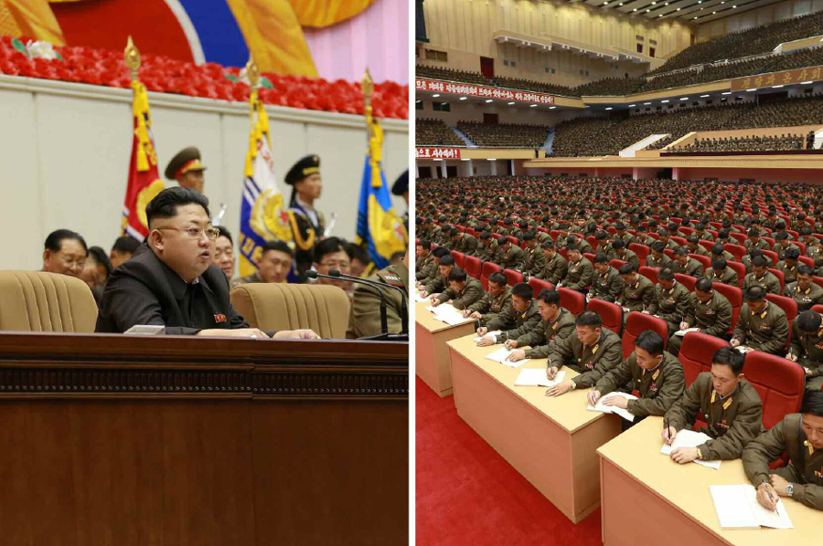 金正恩出席朝鮮大隊長及大隊政治指導員大會[組圖]