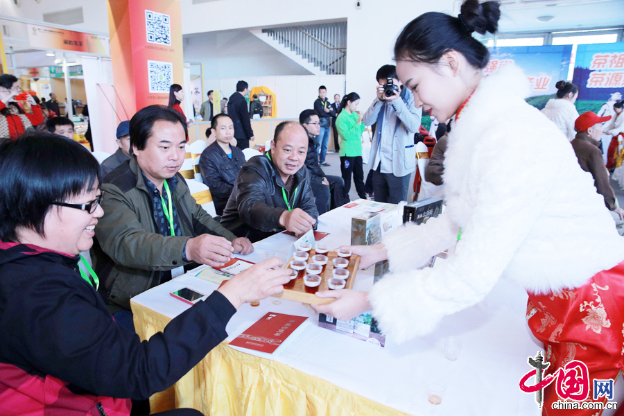 11月2日，在北京全国农业展览馆举行的第十一届中国国际茶业博览会，图为发布会现场。