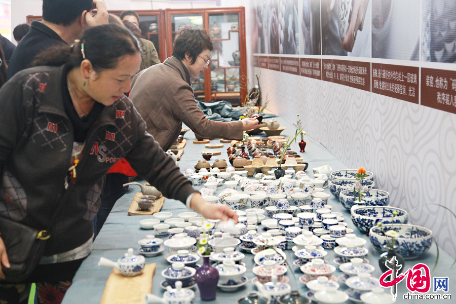  10月31日，由商务部批准的2014年第十一届中国国际茶业博览会（以下简称“茶博会”）在北京农业展览馆举行。图为展览现场。 中国网记者 李佳摄影