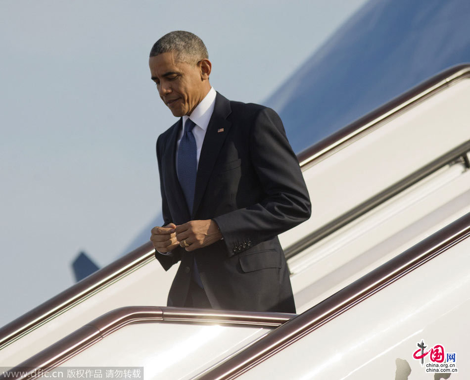 奥巴马抵京参加APEC会议