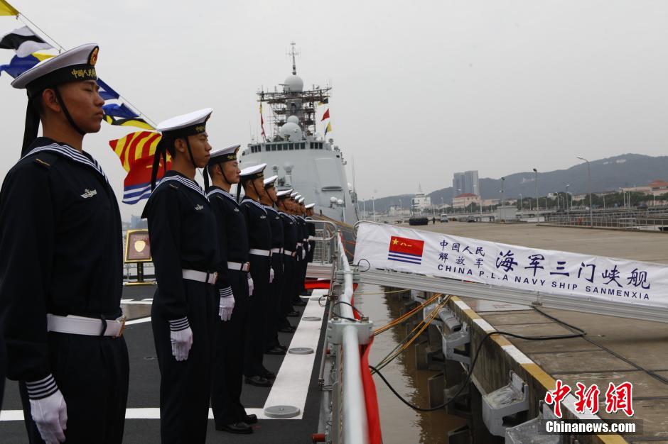 國産新型護衛艦首艦“三門峽”艦加入戰鬥序列[組圖]