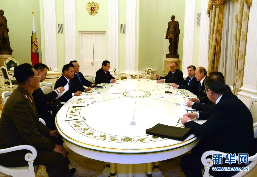 （国际）（1）俄罗斯总统会见朝鲜最高领导人特使
