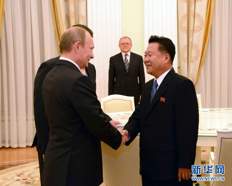 （國際）（2）俄羅斯總統會見朝鮮最高領導人特使