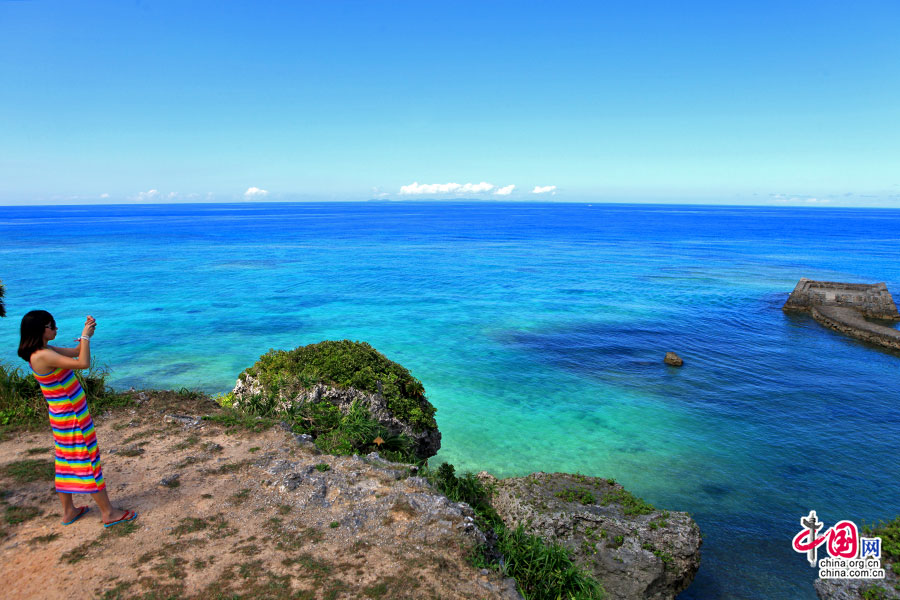 冲绳的海水绝不仅仅用一种蓝色可概括