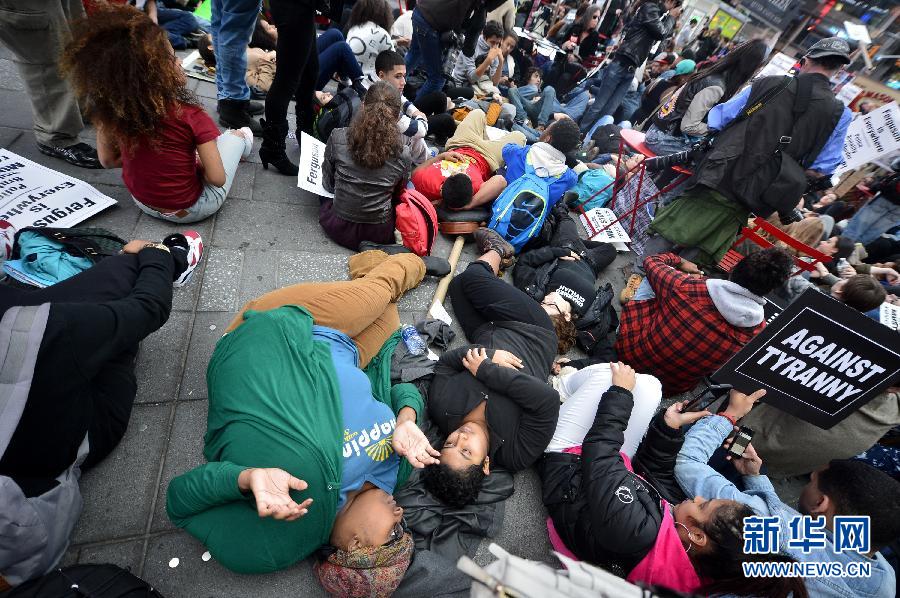 （国际）（5）纽约再度举行弗格森事件抗议集会