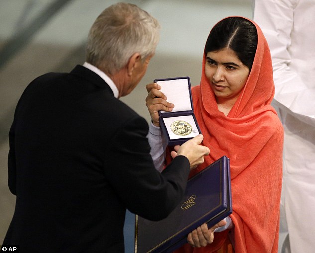 马拉拉领诺贝尔和平奖 立志成为巴基斯坦总理 组图 图片中国 中国网
