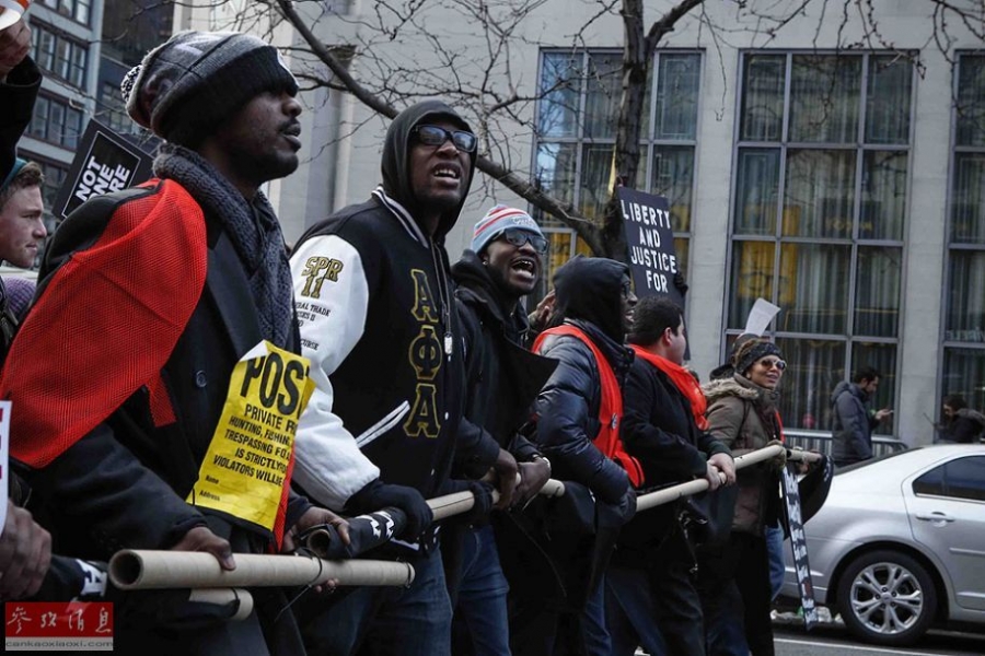 美爆发超大规模反种族歧视游行组图