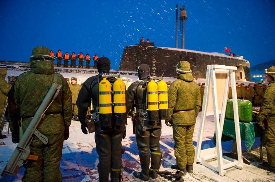 俄軍保衛核潛艇基地 蛙人機器人全上陣[組圖]