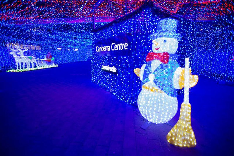 澳男子用百萬綵燈打造世界最大聖誕燈飾