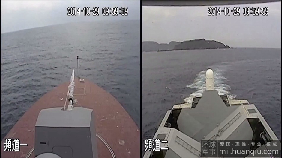 台隐身双体舰海试画面曝光 大玩蛇形机动