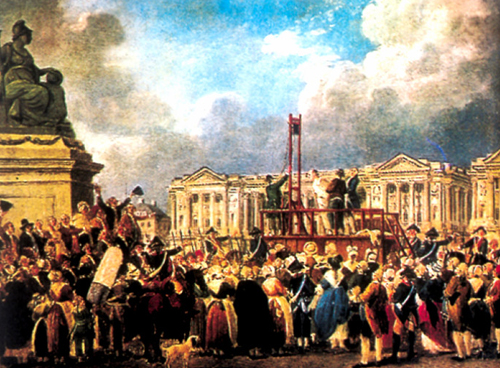 1793年1月21日 法王路易十六被送上断头台