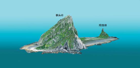 3D rendering of Nanxiao Dao
