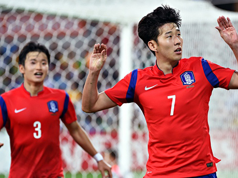 亚洲杯:孙兴民加时连入2球 韩国2-0乌兹别克