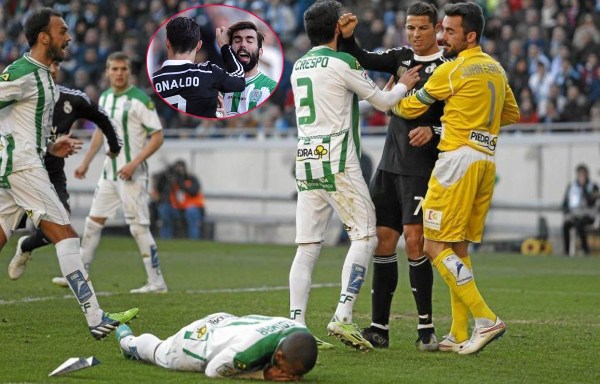 皇马两大最"脏"巨星 c罗挑衅动作惹怒皇马高层