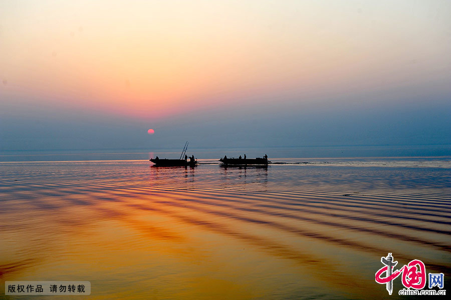 宿鴨湖，位於汝南縣境內，是全國最大的人工平原水庫。中國網圖片庫 孫凱/攝