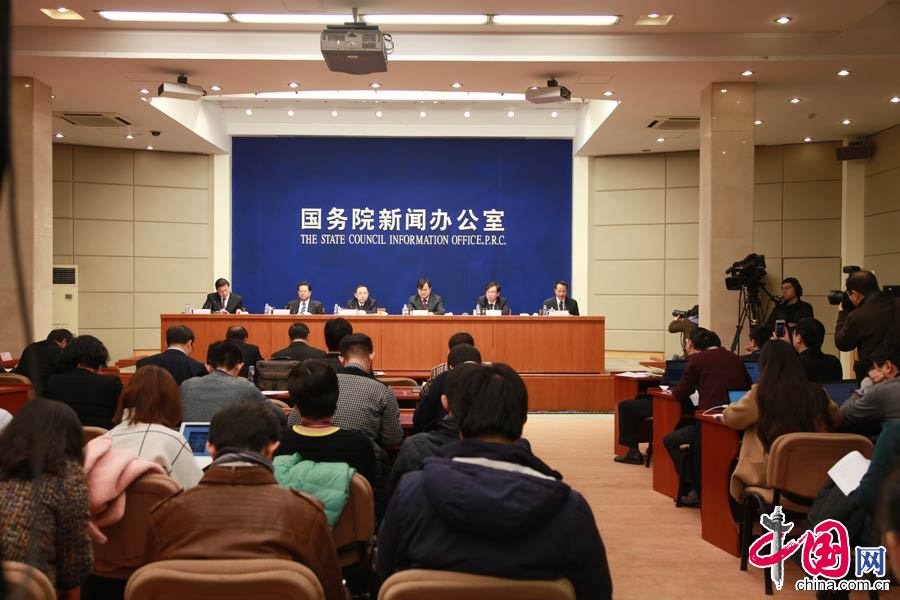 2月28日，國新辦就農民工工作有關情況舉行發佈會，圖為發佈會現場。 中國網記者 李佳攝影