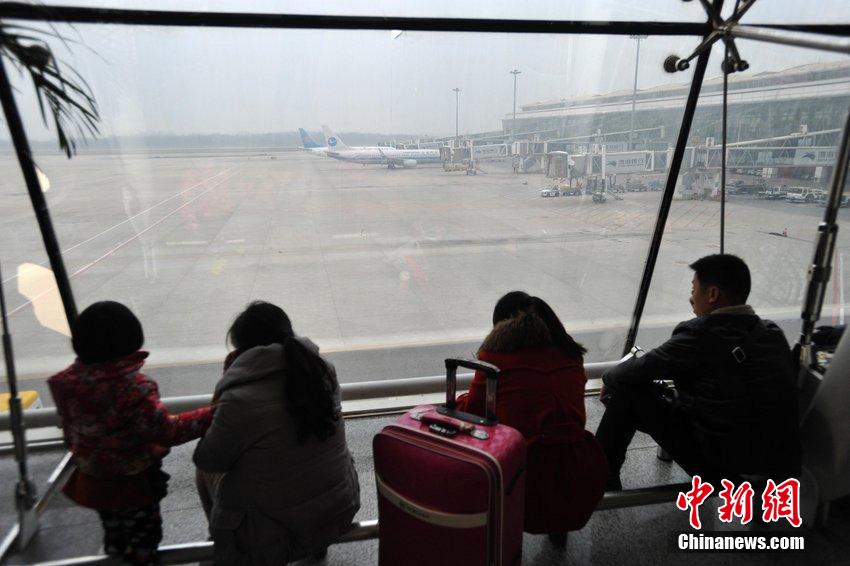 2015年3月10日，湖北武汉天河机场，正常起降的停机坪。承影 摄 图片来源：CFP视觉中国